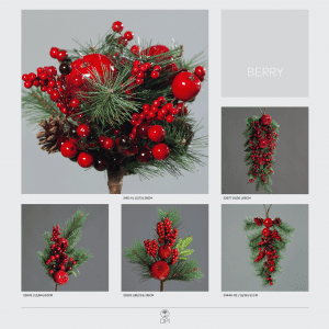 Berry Christmas Cheer Wreath Decoration High Quality