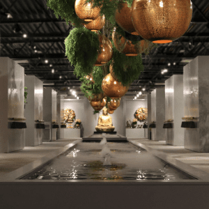 Hanging Golden Lights Home Decor