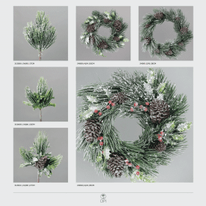 Needles Ring Snowflakes Hanging Christmas Decoration