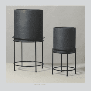 Modern Indoor Planter Ceramic/Metal