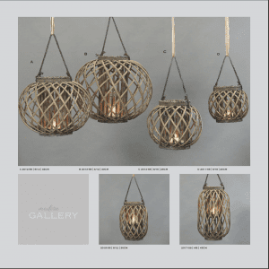 Round Hanging Bamboo Lantern