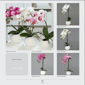 Small Orchids Decoration High Quality Artificial Plants