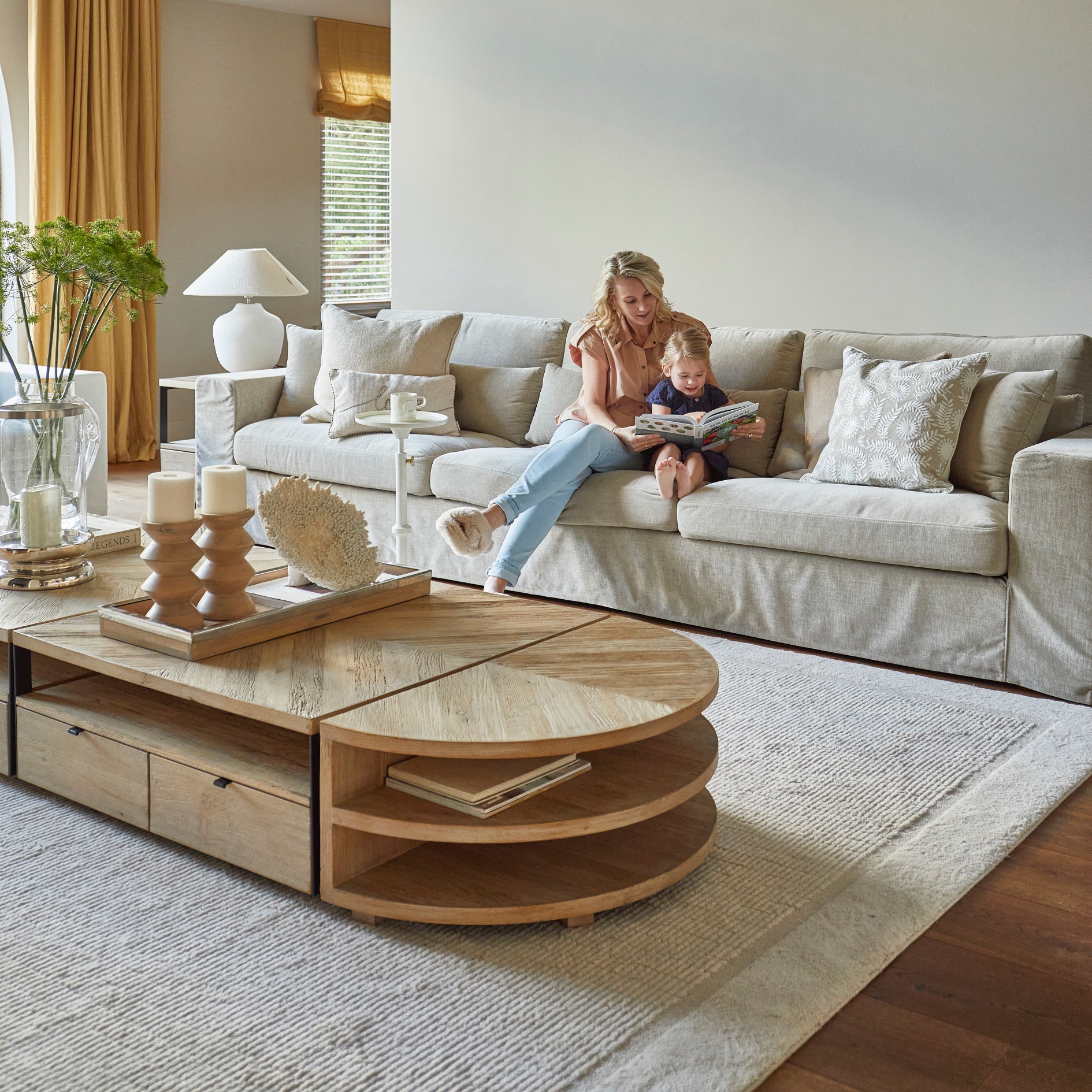 Milan Coffee Table Parquet Set RM - Image 9