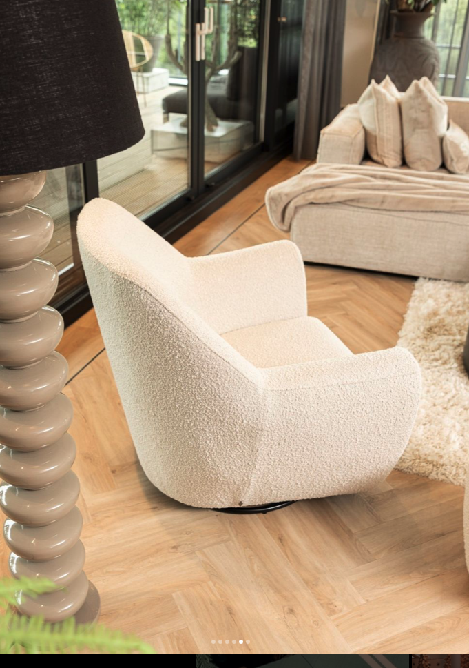 The Jill Swivel Armchair Riviera Maison - Image 2