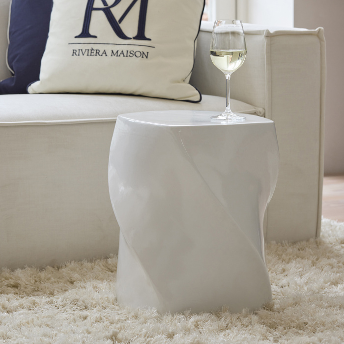 Vigo White Side Table RM - Image 3